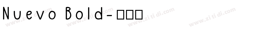Nuevo Bold字体转换